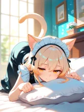 ベッドでごろごろ