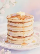 5段のパンケーキ