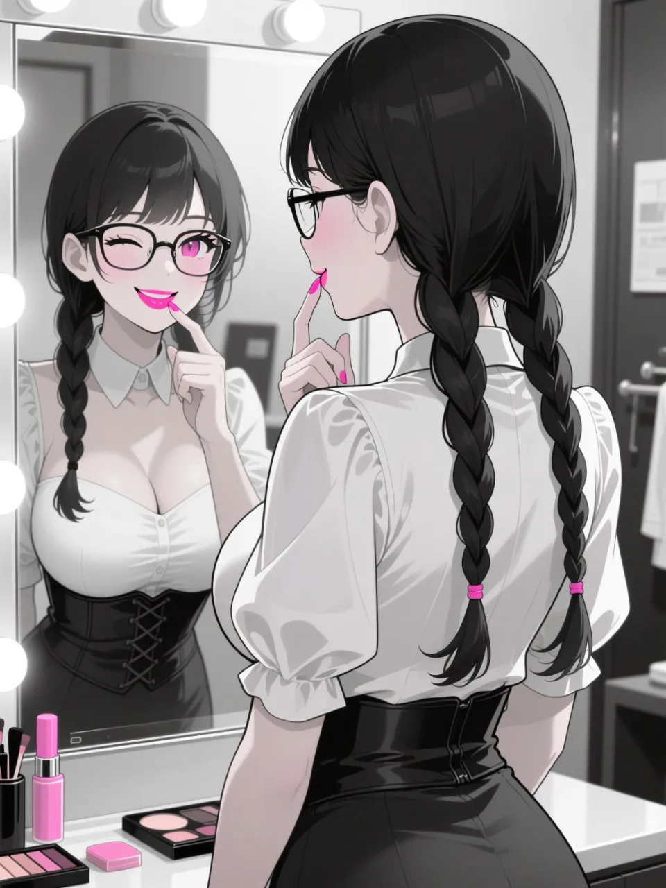 「穂蔵 灯子(ほのぐら とうこ)」のリップの広告ポスター