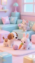 可愛いフィギュアペットの日常 — SUPP212414さんのAIイラスト