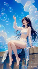pleasure of the rainy season ending - a canvas of azure