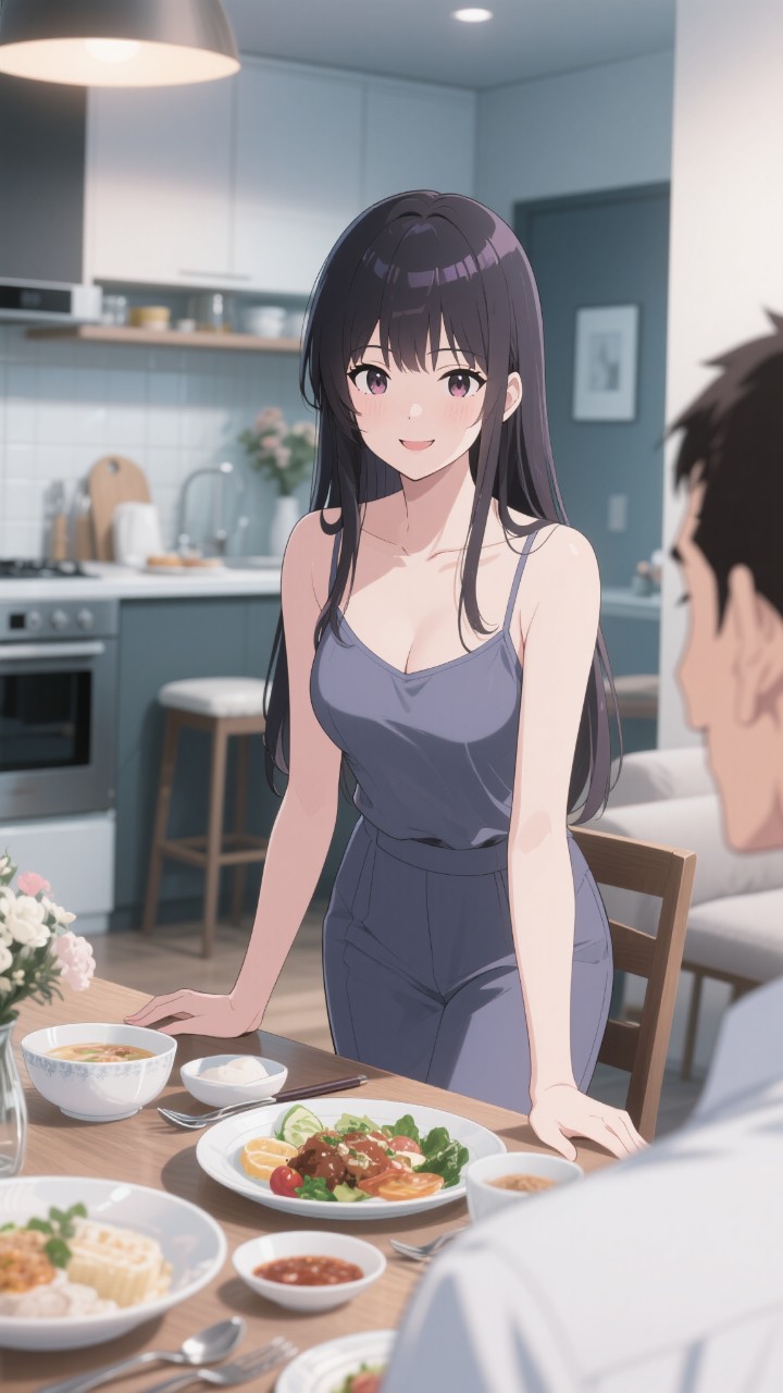新婚生活スタート　「……で？率直な感想を聞かせて」…「うん、完璧。自信持っていいよ」