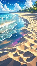 sand beach — れん🌙さんのAIイラスト
