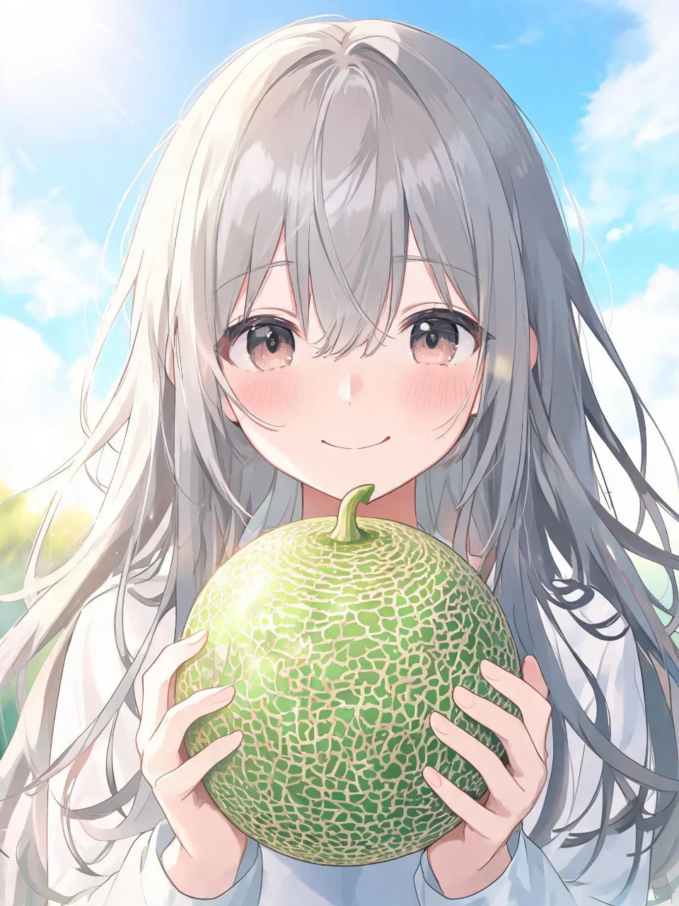 メロンを持ってる女の子🎵