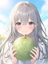 メロンを持ってる女の子🎵