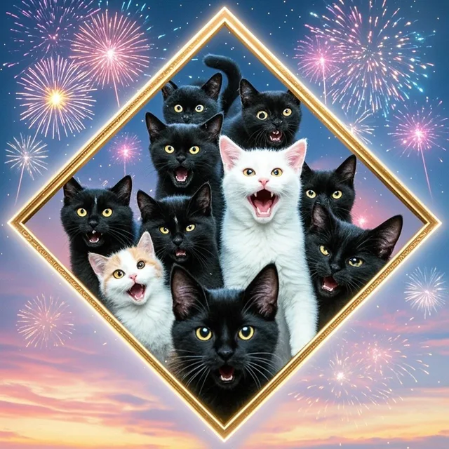 しろいこねこ、くろいこねこ