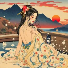 浮世絵と美少女