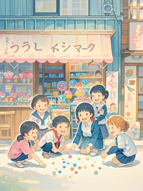 水彩画 - りんごマーク