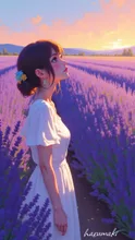 「富良野〜光のあとで」 — はるまきさんのAIイラスト