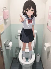 出ていけ‪💢このトイレは私のだ‪ゞ( ｰ̀֊ｰ́ ) ｼｯｼ