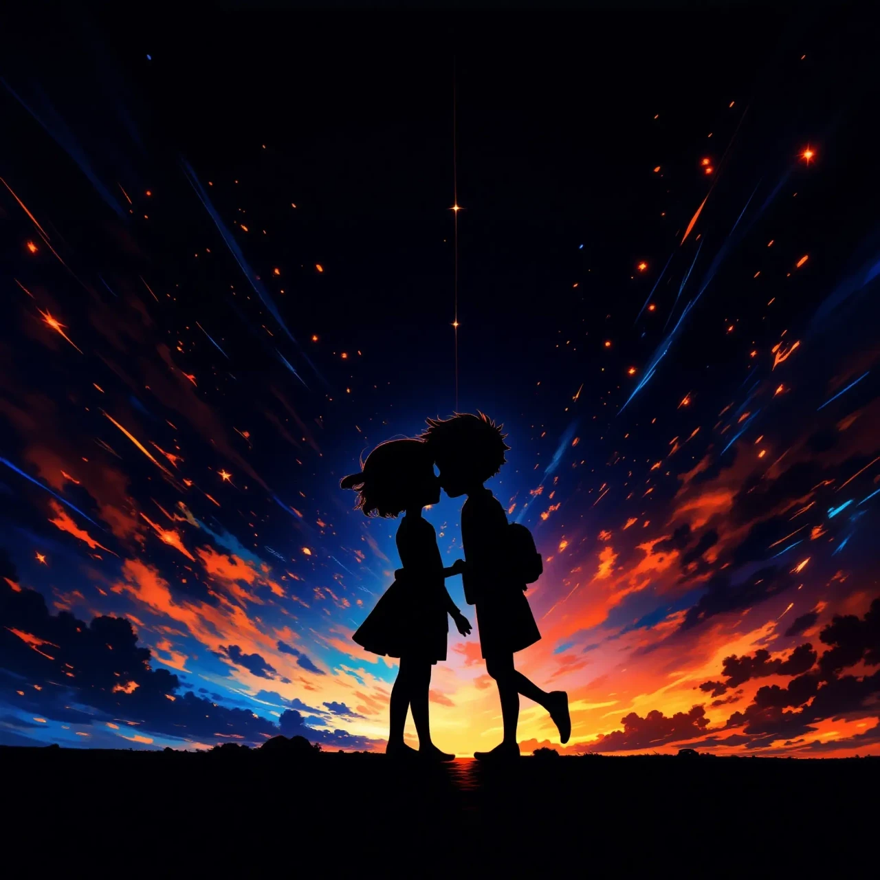 ｢またあしたね｣😘 ﾁｭｯ ｢えっ!｣ — necoromeさんのAIイラスト