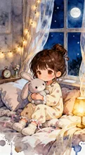 おやすみ前のごほうび時間(4枚)