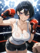 ボクサー美少女·汗と闘志、リングの華 の投稿作品