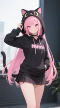 ピンク髪娘💕たまにはこういうのも良いでしょ？❤️