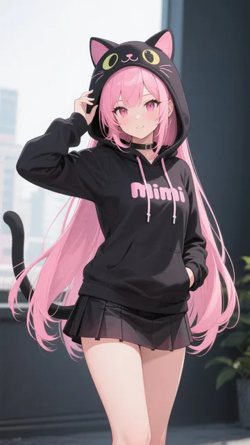 ピンク髪娘💕たまにはこういうのも良いでしょ?❤️