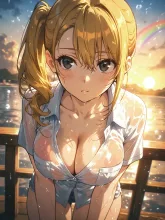 「濡れちゃった…」