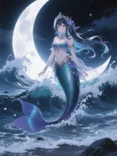 三日月と人魚姫