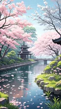 四季折々の日本庭園（初春） — 小鳥遊優斗さんのAIイラスト