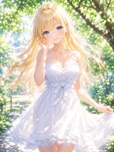 白ワンピ·夏の木漏れ日 の投稿作品