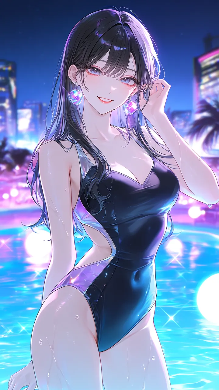 P　泡沫のネオンブルー