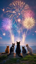 ねこ花火