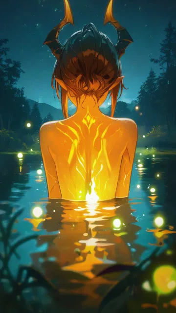魔族だって水浴びしたい