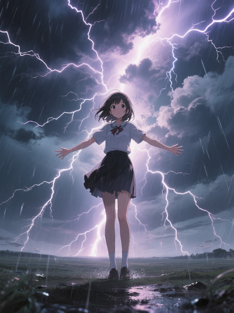 雷に愛された少女。