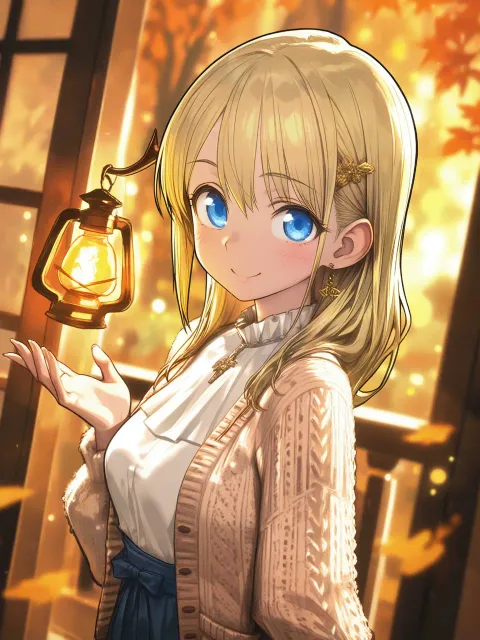 ultra-detailed、high-resolution - ランタンに火を入れる