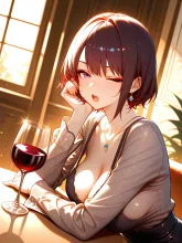 ほろ酔いの彼女·とろける夜の一杯 の投稿作品