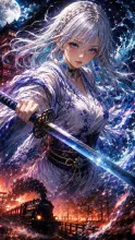女剣士·凛と刃を構えて の投稿作品