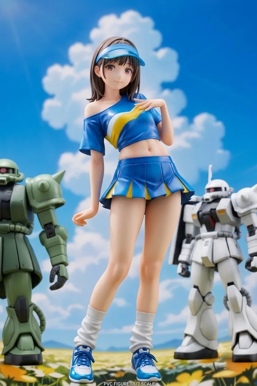 今日を頑張ってる人も、今日は頑張ってない人も、みんなまとめて応援したい、ザクとチアガール！…フィギュア…茶