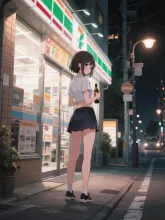 コンビニ帰りの夜·今宵チャレンジ の投稿作品