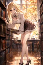 秋の図書室·前かがみの影 の投稿作品