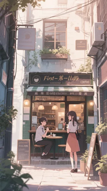 初めての場所、路地裏の喫茶店