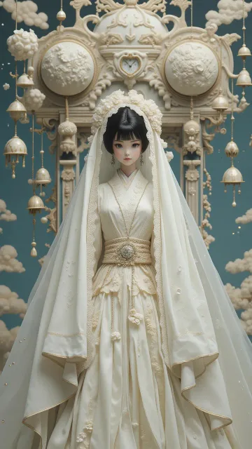 An exquisite life-sized… - 花嫁のベール