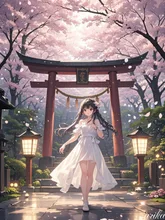 夢桜ノ白 — 唖莉華さんのAIイラスト