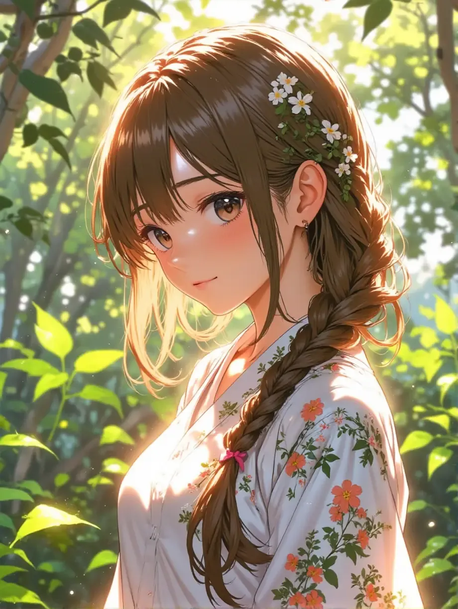 三つ編み、似合うね
