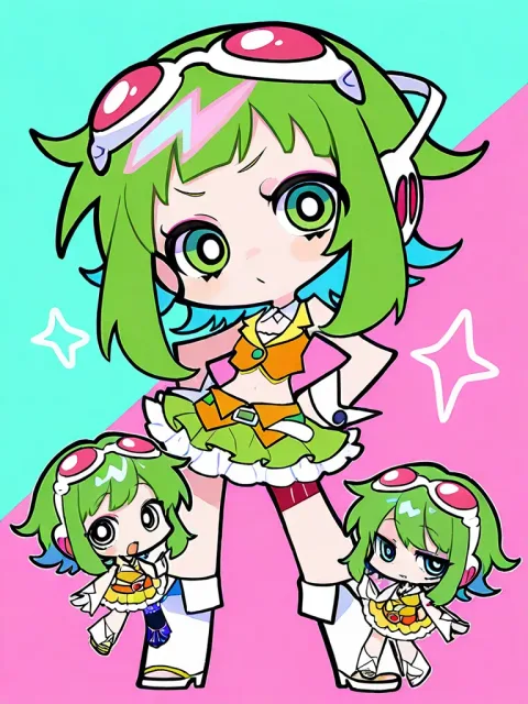 ちびキャラ風カートゥーン GUMI