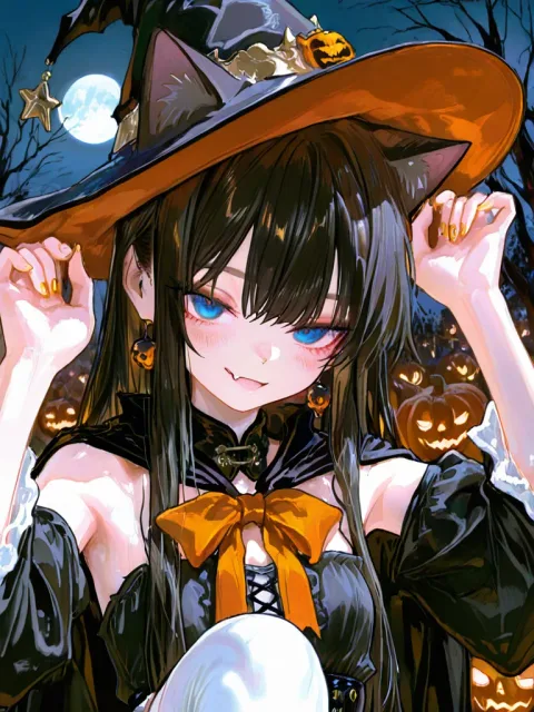 anime style、1girl、solo - ハロウィンナイト総選挙