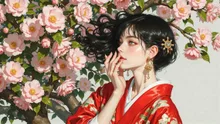 椿の香りを追いかける — ｉさんのAIイラスト