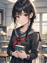 真面目な女子高生 — きらさんのAIイラスト