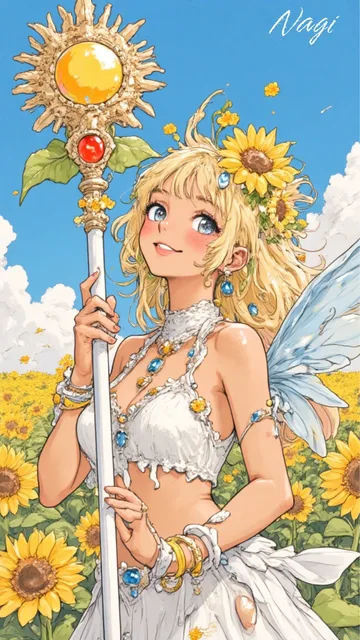 オリジナル華の妖精シリーズ、ひまわり、