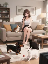 猫カフェって — カフェイラストのAIイラスト｜SUPPART