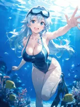 海女·潮風に輝く、海の乙女 の投稿作品