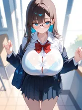 メガネJK — SUPP33648908さんのAIイラスト