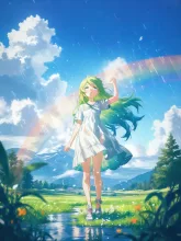 夕立の虹·空にかかる七色の橋 の投稿作品