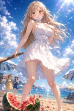 スイカ割りの陽子②