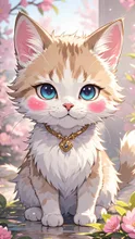 猫にも頬紅