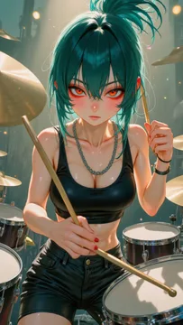 ドラマー｜AIイラスト無料生成 - SUPPART