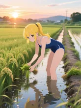 田植えの水鏡·初夏チャレンジ の投稿作品